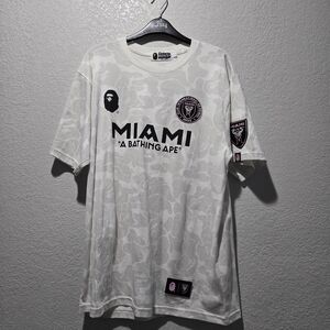 Bape White Camo Miami Jersey